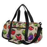 Pixel Vegetables Pattern Print Gym Bag