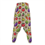 Pixel Vegetables Pattern Print Hammer Pants