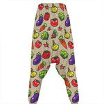 Pixel Vegetables Pattern Print Hammer Pants