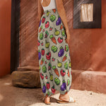 Pixel Vegetables Pattern Print Harem Pants