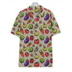 Pixel Vegetables Pattern Print Hawaiian Shirt