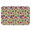 Pixel Vegetables Pattern Print Indoor Door Mat
