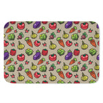 Pixel Vegetables Pattern Print Indoor Door Mat