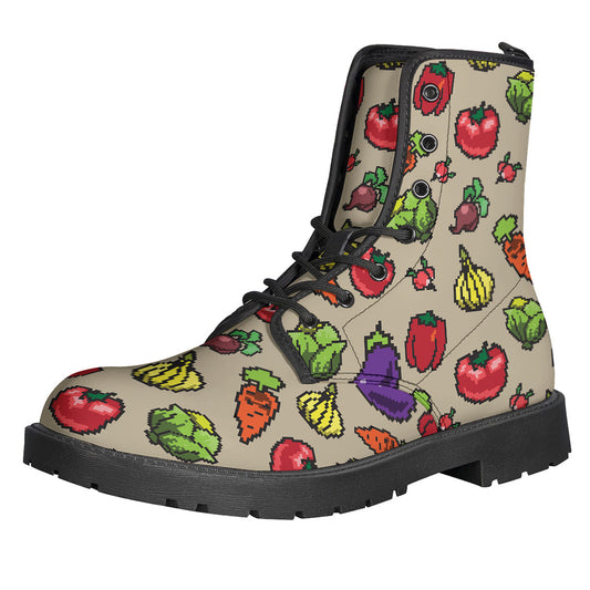 Pixel Vegetables Pattern Print Backpack
