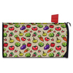 Pixel Vegetables Pattern Print Mailbox Cover