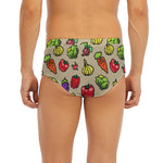 Pixel Vegetables Pattern Print Men's Briefs