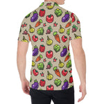 Pixel Vegetables Pattern Print Men's Shirt