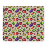 Pixel Vegetables Pattern Print Mouse Pad