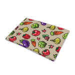 Pixel Vegetables Pattern Print Pet Cooling Mat Cover