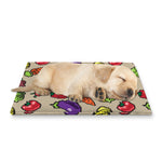 Pixel Vegetables Pattern Print Pet Cooling Mat Cover
