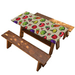 Pixel Vegetables Pattern Print Picnic Table Cover