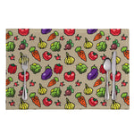 Pixel Vegetables Pattern Print Placemat