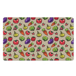 Pixel Vegetables Pattern Print Polyester Doormat