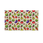Pixel Vegetables Pattern Print Polyester Flag