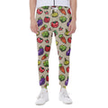Pixel Vegetables Pattern Print Joggers