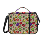 Pixel Vegetables Pattern Print Shoulder Strap Bible Bag