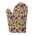 Pixel Vegetables Pattern Print Single Oven Mitt