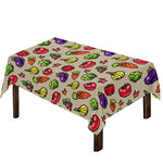Pixel Vegetables Pattern Print Tablecloth
