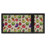 Pixel Vegetables Pattern Print Trifold Wallet