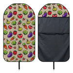 Pixel Vegetables Pattern Print Waterproof Car Seat Cover