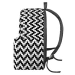 Pixel Zigzag Pattern Print Backpack