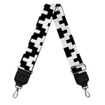 Pixel Zigzag Pattern Print Bag Strap