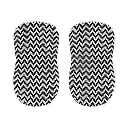 Pixel Zigzag Pattern Print Bar Stool Covers