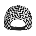 Pixel Zigzag Pattern Print Baseball Cap