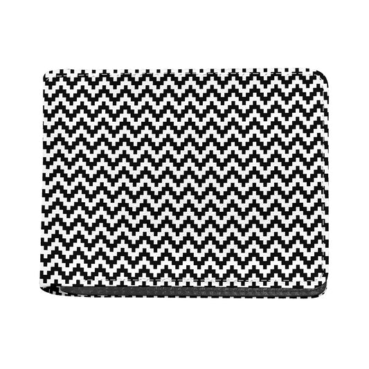 Pixel Zigzag Pattern Print Bifold Wallet
