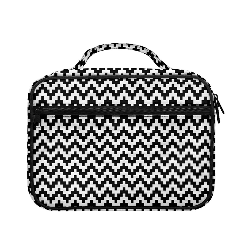 Pixel Zigzag Pattern Print Briefcase Bible Bag