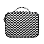 Pixel Zigzag Pattern Print Briefcase Bible Bag