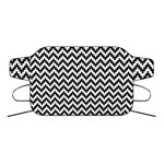 Pixel Zigzag Pattern Print Car Windshield Snow Cover