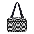 Pixel Zigzag Pattern Print Double Strap Bible Bag