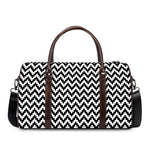 Pixel Zigzag Pattern Print Duffle Bag