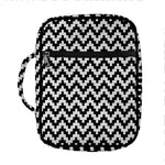 Pixel Zigzag Pattern Print Front Pocket Bible Bag