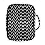 Pixel Zigzag Pattern Print Front Pocket Bible Bag