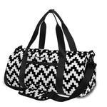Pixel Zigzag Pattern Print Gym Bag