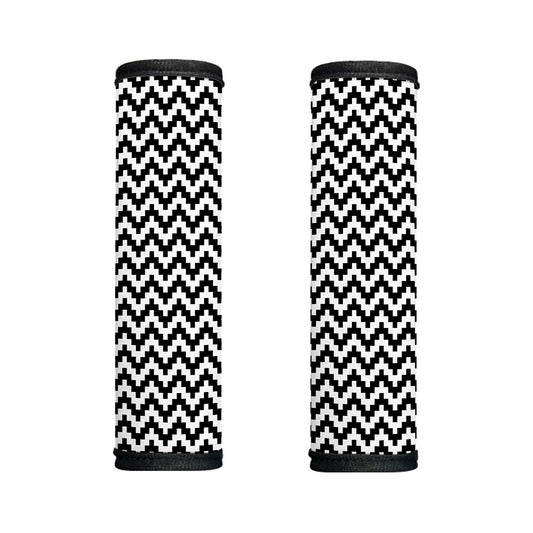 Pixel Zigzag Pattern Print Handle Covers