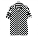 Pixel Zigzag Pattern Print Hawaiian Shirt