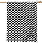 Pixel Zigzag Pattern Print House Flag