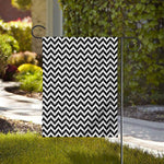 Pixel Zigzag Pattern Print House Flag