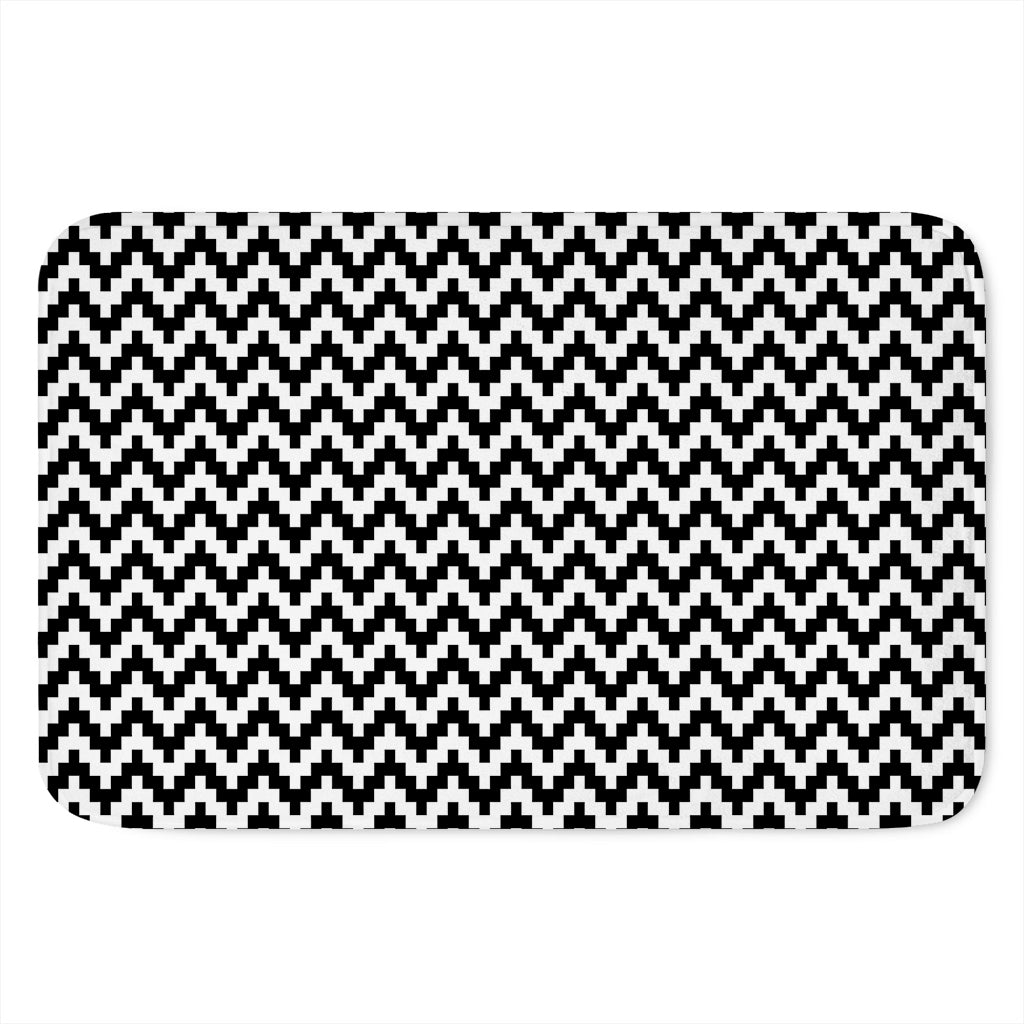 Pixel Zigzag Pattern Print Indoor Door Mat