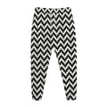Pixel Zigzag Pattern Print Jogger Pants