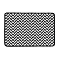 Pixel Zigzag Pattern Print Kitchen Mat