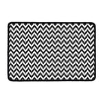 Pixel Zigzag Pattern Print Kitchen Mat