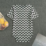Pixel Zigzag Pattern Print Men's Bodysuit