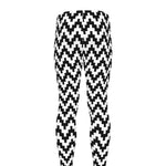 Pixel Zigzag Pattern Print Men's leggings