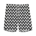 Pixel Zigzag Pattern Print Men's Athletic Shorts