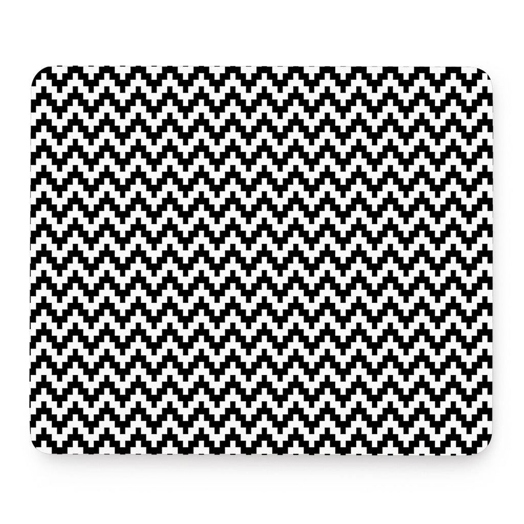 Pixel Zigzag Pattern Print Mouse Pad