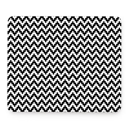 Pixel Zigzag Pattern Print Mouse Pad